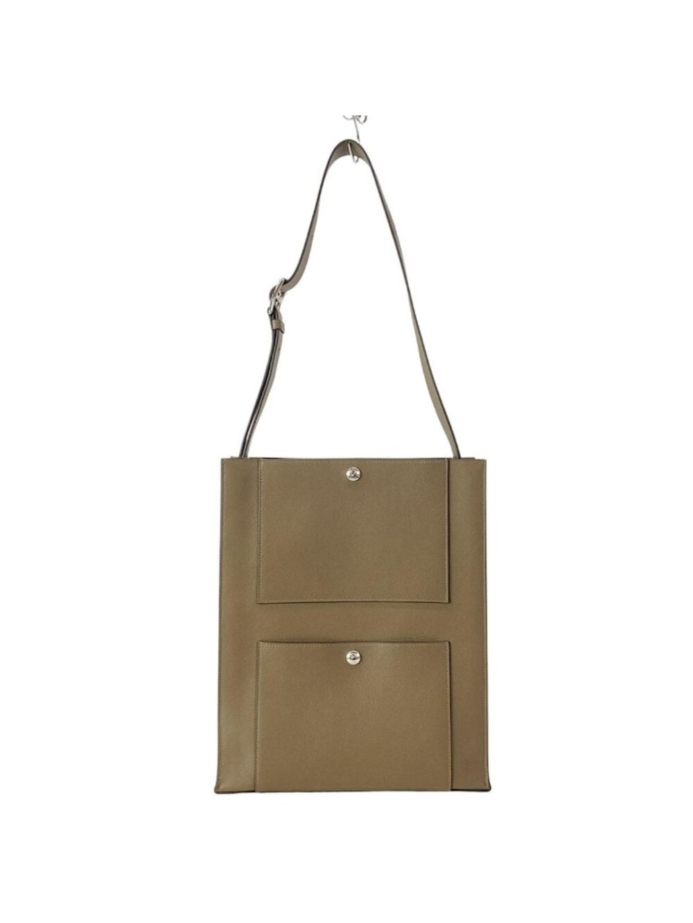 Hermes Shoulder Bag Kabash Tundra Silver